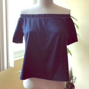 Banana Republic off the shoulder tie ribbon